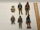 Vintage Star Wars Action Figure Lot Kenner 1980s Yoda Boba Fett Chewbacca Han