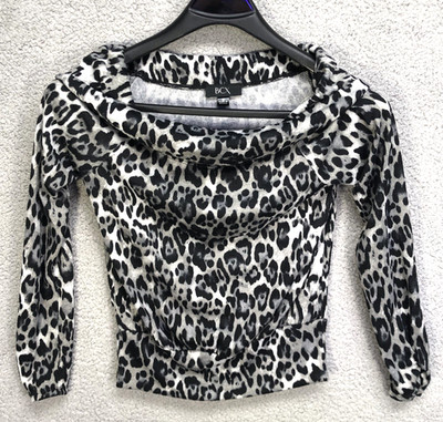 BCX Blouse Pullover Top Womens Medium Casual Polyester/Spandex Long Sleeve