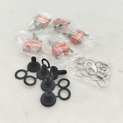 5X SPST Solid Metal Toggle Switch ON/OFF Single Pole 12V for Marine & Automotive