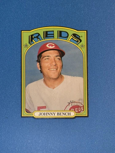 2021 Topps Heritage Mini Die Cut Johnny Bench #72DC-8 Cincinnati Reds