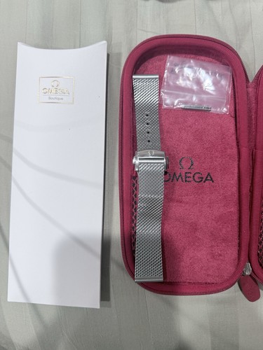 Original OEM Omega Seamaster Diver 300M Titanium Mesh Milanese Bracelet For Sale