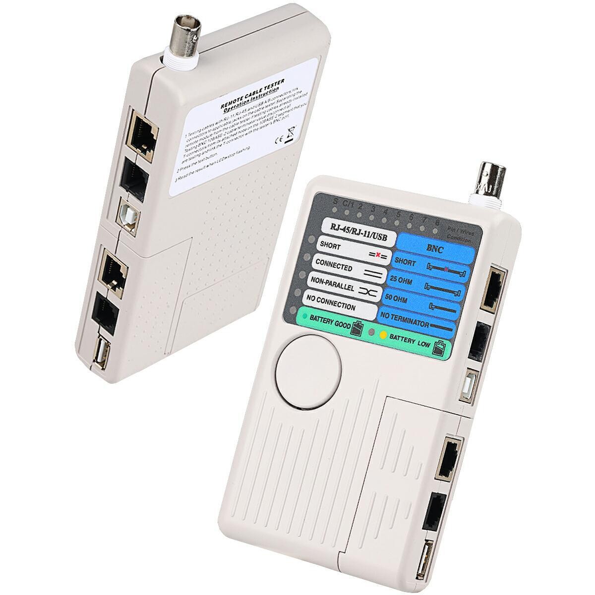 4 In 1 Network Cable Tester Wire Tester RJ45/RJ11/USB/BNC LAN Cable Cat5 Cat6