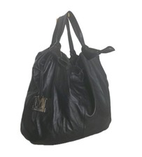 Borsa hobo M Missoni in pelle nera tote nodo dettaglio fiocco logo charm Made in Italy
