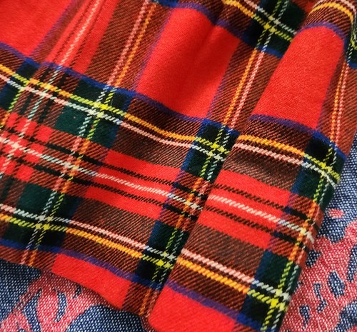 Vintage Nat Gordon 100% Wool Tartan Kilt Skirt Plaid Womens/Girls Size 16-12in - Picture 14 of 23
