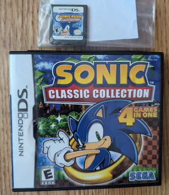 Sonic Classic Collection (Nintendo DS, 2010) Complete Plus BONUS Sonic Rush DS