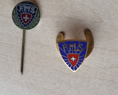 Oldtimer FMS Schweiz Motorrad Bund Stick Pin Knopfloch Anstecknadel