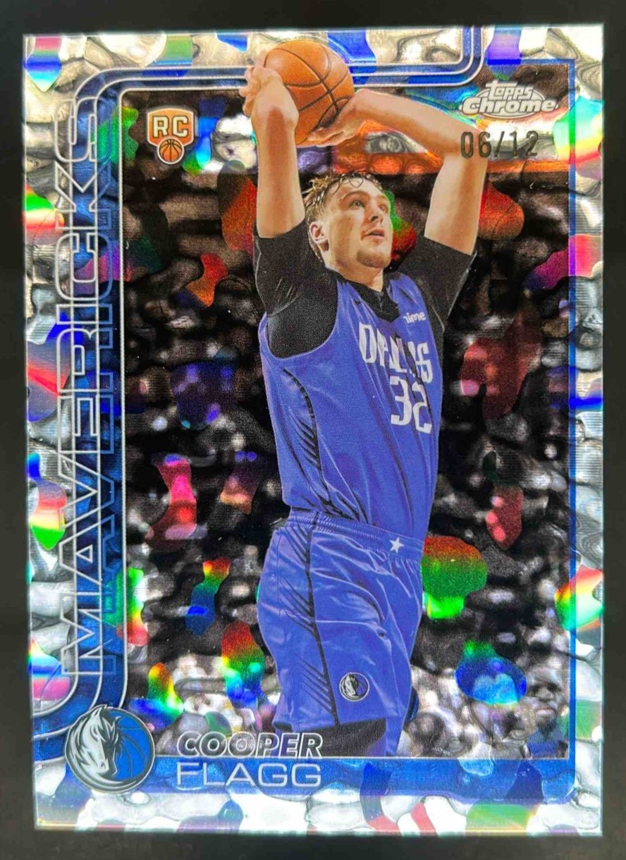 2025-26 Topps Chrome Cooper Flagg RC 1st Day Issue Silver Refractor #6/12