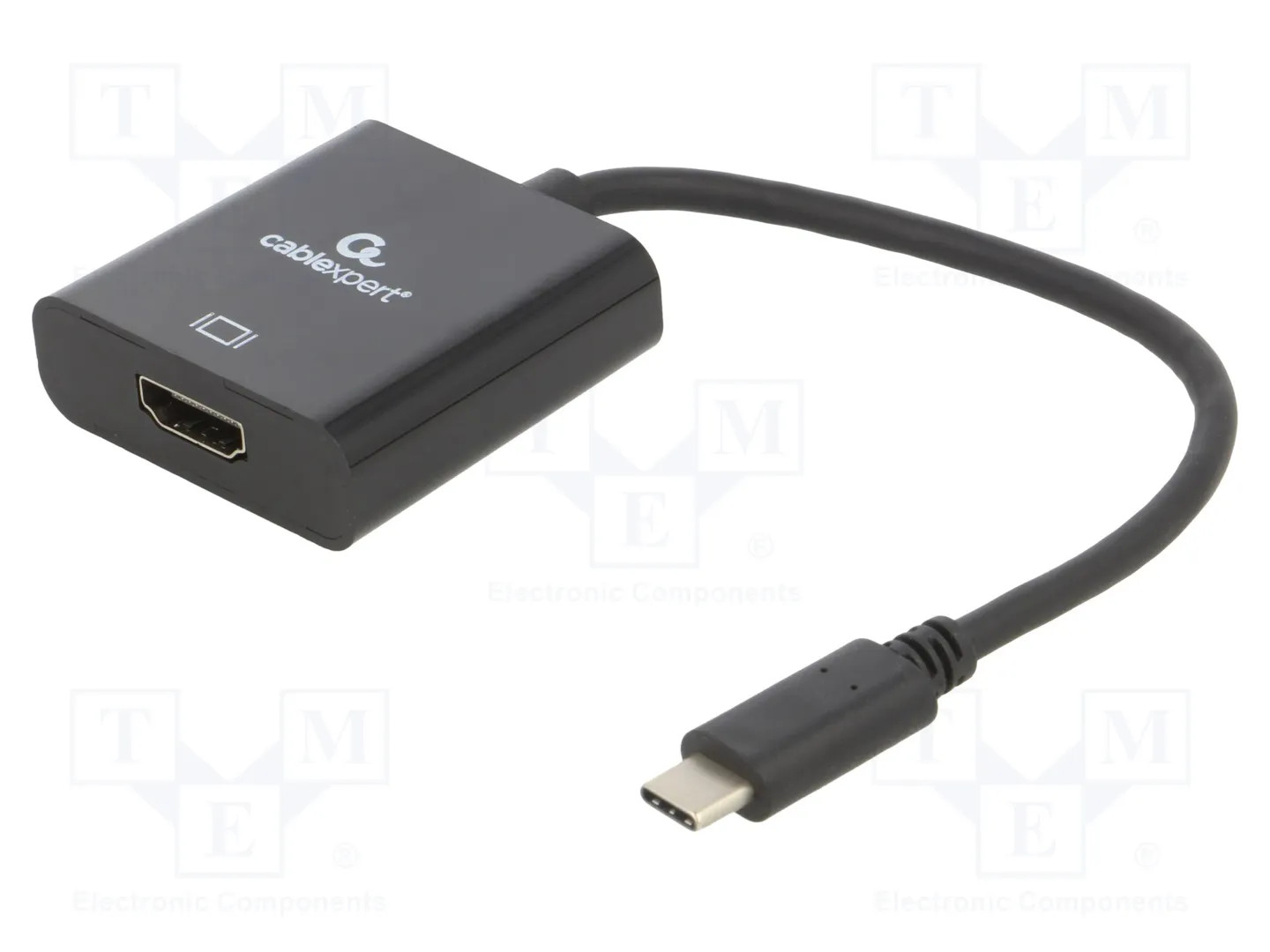 Gembird Noir Cablexpert - Adaptateur Vidéo - Hdmi Femelle Pour 24 Pin Usb-C Mâle - 15 Cm - Support Pour 4K60hz - Image 2