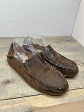 Olukai Women's Nohea Nubuck Brown Slip-On or Slide Loafer Shoe Slipper Sz 9