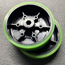 2x, 4" STEALTH WHEEL, 3/8" HEX BORE, 35A, GREEN, DUROMETER (AM-3435_GREEN)