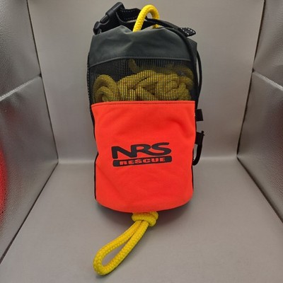 NRS Compact Rescue Throw Bag Whitewater Rafting Safety 70' Rope In Orange Bag