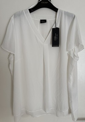 Blusenshirt von s.Oliver Black Label, Gr. 48, weiß, Neu