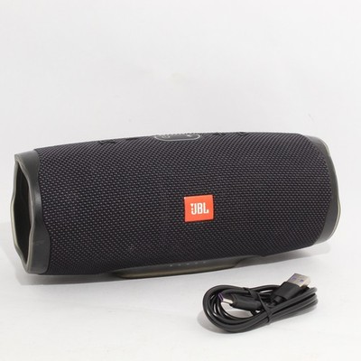 Geunine JBL Charge 4 Bluetooth Speaker - Black with Cable