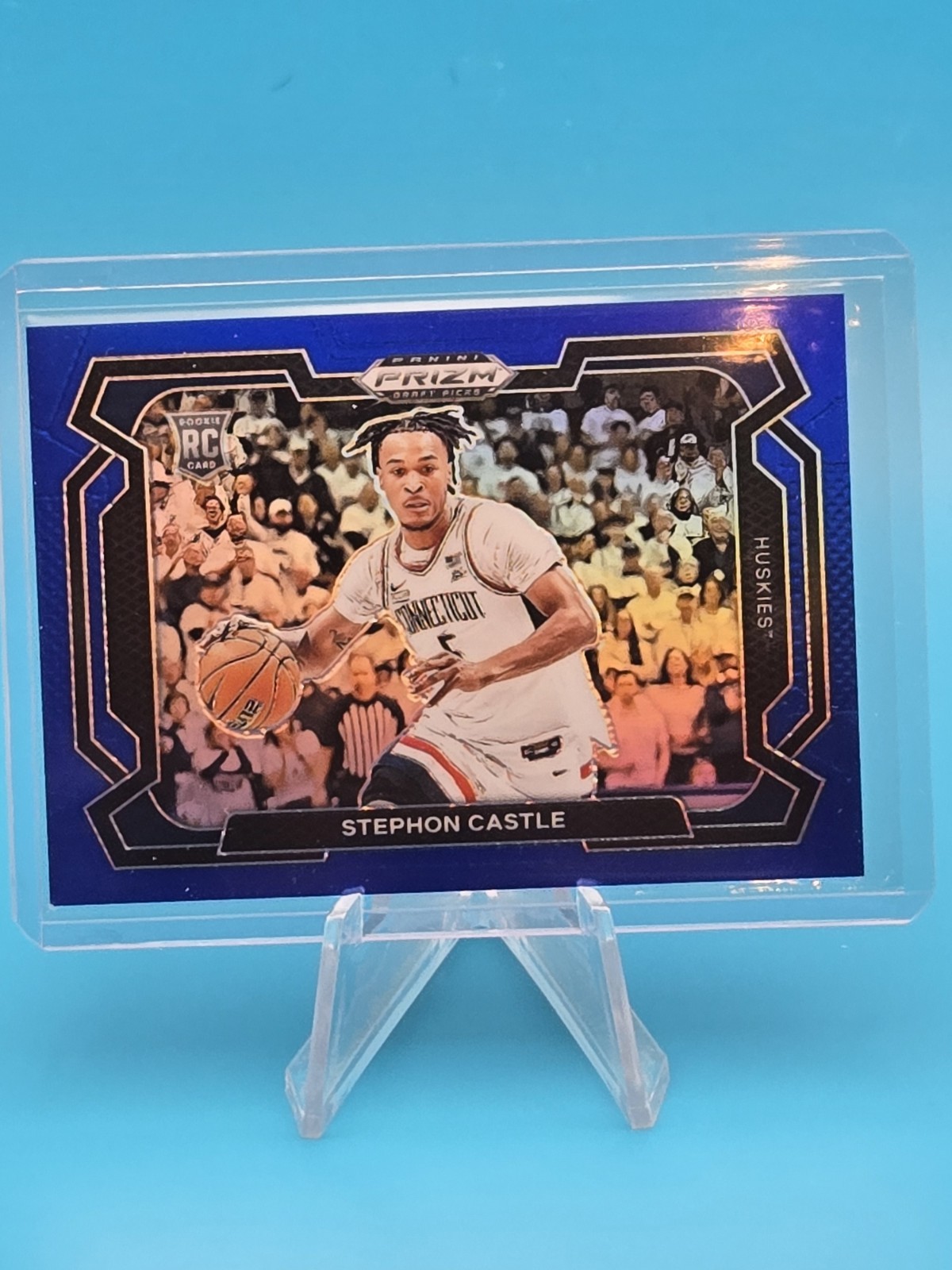 STEPHON CASTLE - 2024 Panini Prizm Draft #17 ROOKIE VARIATION BLUE 126/199 UConn