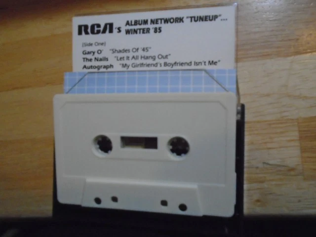 RARE PROMO rca Tuneup 1985 CASSETTE TAPE White Wolf AUTOGRAPH Boss rock metal ! - Image 3 of 3