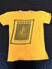 Vtg 1973 THE WHO Cow Palace Concert T Shirt Quadrophenia David Singer Yellow L