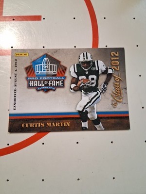 2012 Panini Hall of Fame Class of 2012 CURTIS MARTIN Limited Print HOF SP