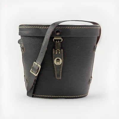 Vintage Binocular Case Black Leather ~ Case Only