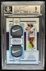 2025 National Treasures Jayden Daniels Sunday Nike Patch Brand Logo #1/1 BGS 9
