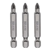 "3Pcs FüR PZ1 Schraubendreher-Bit 1/4\" Sechskantschaft 50Mm Magnetisch"