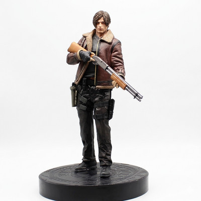 Resident Evil - Leon S. Kennedy Zombi Hunter Leder! Actionfigur Sammler Statue