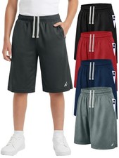 5 Pack Boys Athletic Shorts Quick Dry Lightweight Basketball Shorts for Youth...