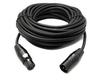 SYSTEM-S Audio Kabel 10 M Xlr 3 Pin Stecker Zu Buchse Adapter In Schwarz