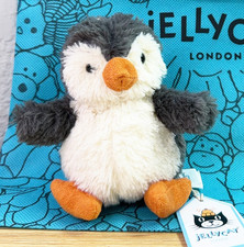 Jellycat Peanut Penguin Bag Charm Plush Keychain Cute Toy Gift with NWT Dust Bag