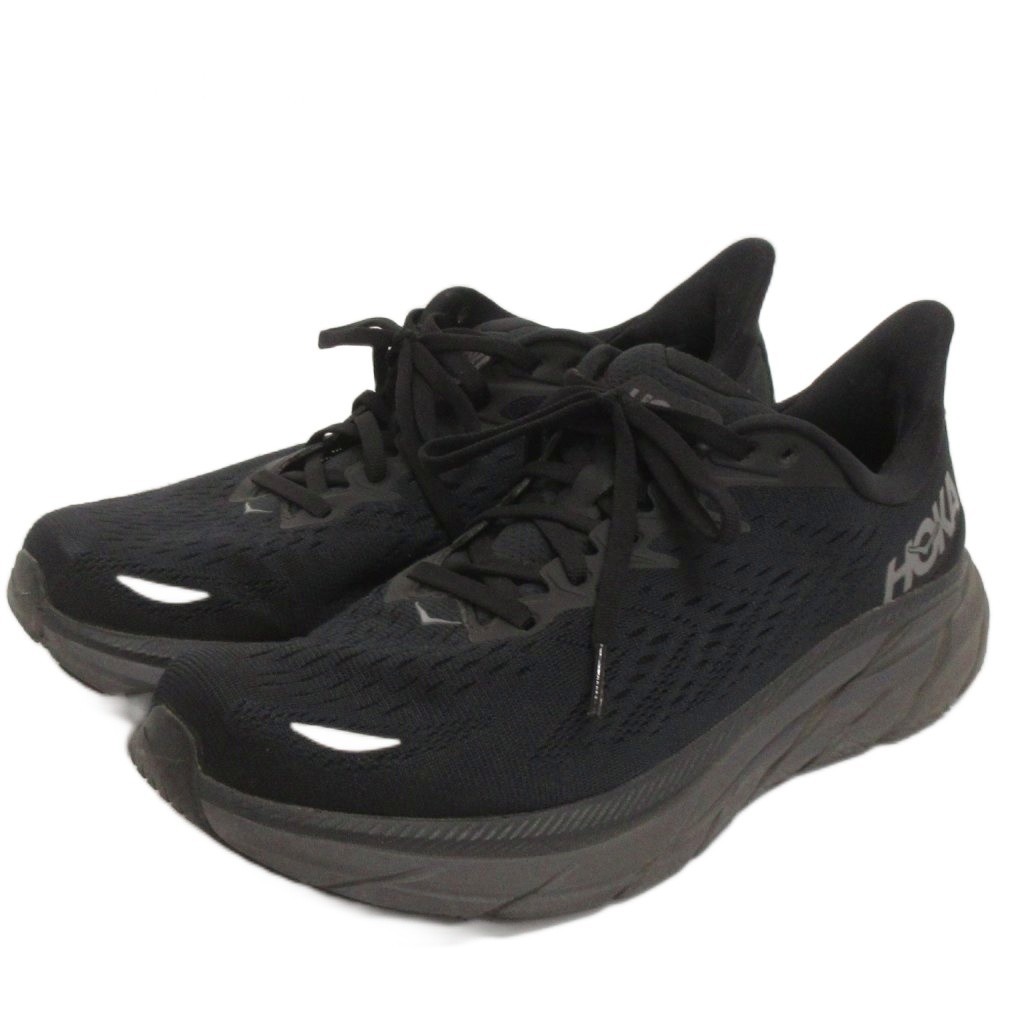 HOKA ONE ONE Clifton 8 Men's Running Shoes Black 265 AB Used