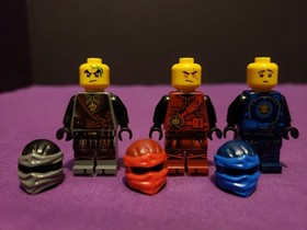 LEGO Ninjago Hands Of Time Minifigure Lot Dual Heads Kai Jay Blunck Slackjaw