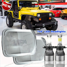 5x7 7x6 Inch Led Headlight For 1986-1995 Jeep Wrangler Yj 1984-2001 Cherokee Xj