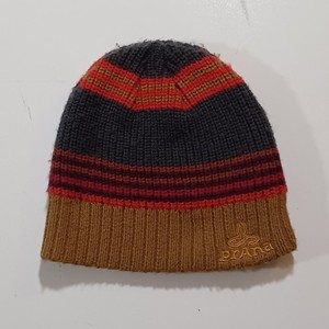 Prana Knit Beanie Striped Multi Color Winter Snowboard Ski