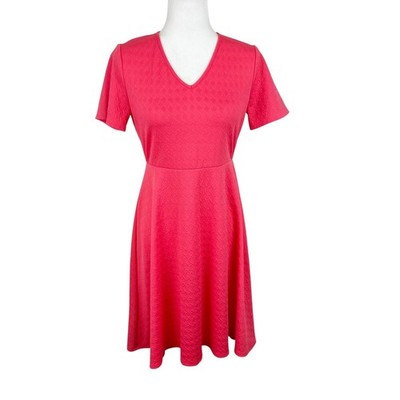 C'Est Nous by Shoshanna Dress Women Extra Small Pink Fit Flare Stretch Casual 