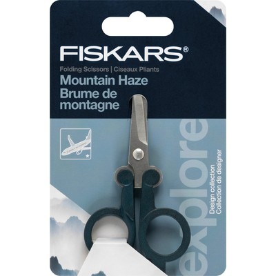 3 Pack Fiskars Designer Folding Scissors 4''-Mountain Haze 1067375