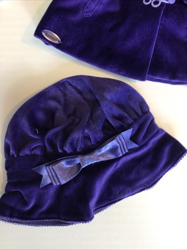 American Girl Doll Rebecca's Blue Winter Coat, Hat, Muff COMPLETE w/BOX READ - Picture 2 of 7