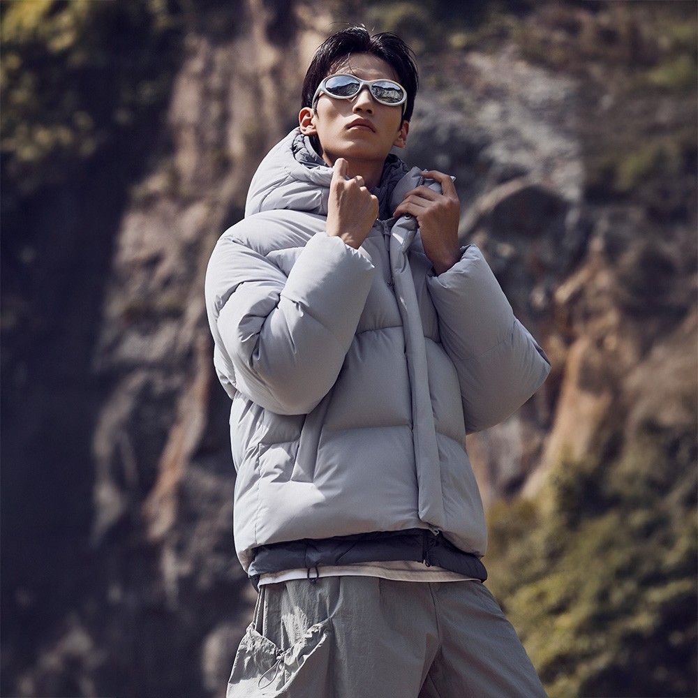 Spao Basic Hooded Puffer Jacket Men Outerwear SPJ… - image 6