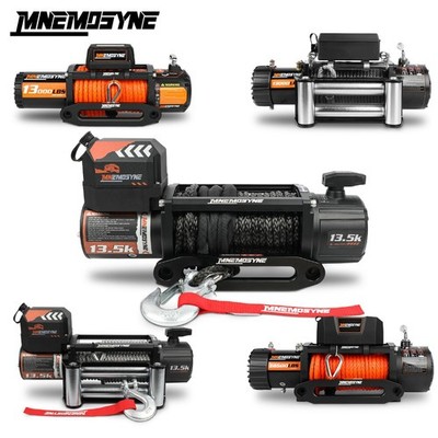 MNEMOSYNE Electric Winch 13000lb 14500lb Wireless Remote Truck Jeep Winch 4WD