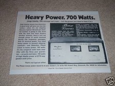Phase Linear 700 Amplifier Ad,1973,specs,RARE Carver