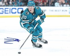 Fabian Zetterlund Signed 8x10 Photo San Jose Sharks Autographed COA