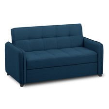 Divano Letto 2 posti con letto estraibile + cuscini, Materasso 140x190cm |ODETTE