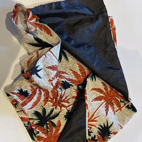 Topshop Womens Skort 8 Beige Palm Tree Shorts / Skirt Tropical Print Orange New - Picture 8 of 13