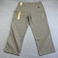 Carhartt Washed Duck Canvas Utility Pants Mens 42x3 Original Dungaree Fit B11DES