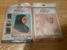 2 Hijab Scarf Bonnet Ninja Islamic Neck Cover Muslim Hat Head Wear boneli pratik