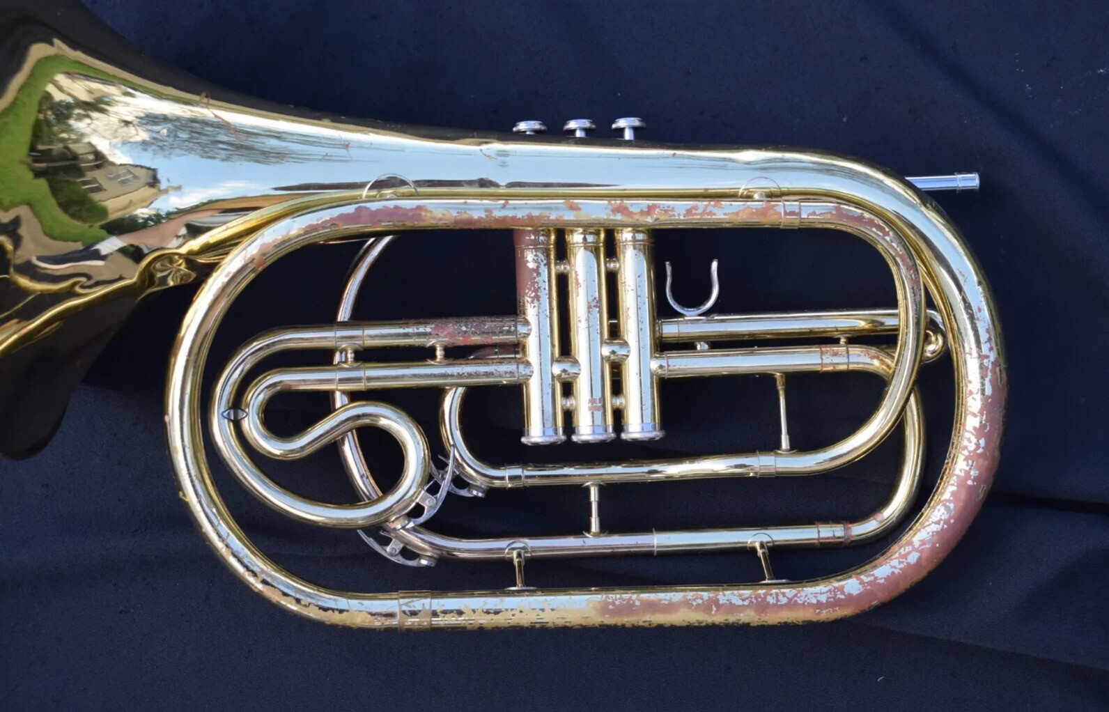 Yamaha YHR302M Bb Marching French Horn Mellophone Used. eBay