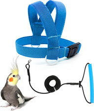 Bird Harness with Buckle Clip and a Leash Rope,Easy to Wear Outdoor Flying Kit