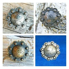 Scarf SLIDE Wild Rag Slide Western Cowboy Cowgirl Buckaroo Concho OS berry