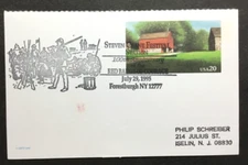 US Postal Card Special Event Cancel - Steven Crane Festival Forestburgh, NY