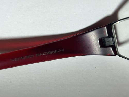 PORSCHE DESIGN ICONIC RReading Glasses P8801 +2.5 Black Red B 48-21 150 - Picture 6 of 10