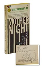 Mother Night by KURT VONNEGUT ~ SIGNED First Edition 1962 ~ 1st Paperback WWII