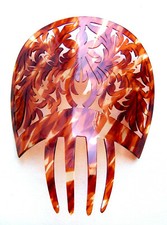 Vintage faux tortoiseshell hair comb - NO US IMPORT FEES
